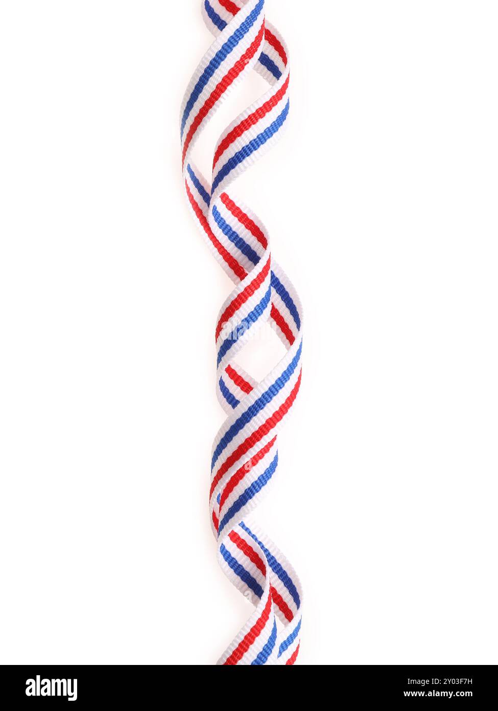 Dutch Ribbons Ribbon in colors of Netherlands flag isolated on white, top view Stock ...
