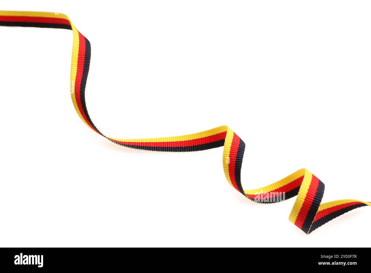 German Fly Ribbon Ribbon in colors of German flag isolated on white Stock Photo - Alamy