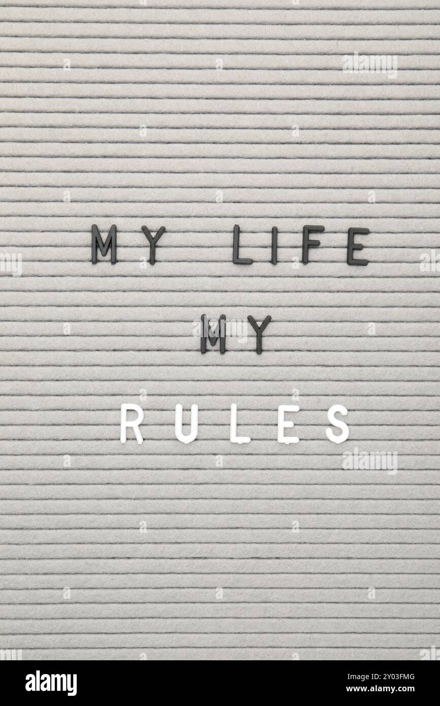 My life my rules hi-res stock photography and images - Alamy