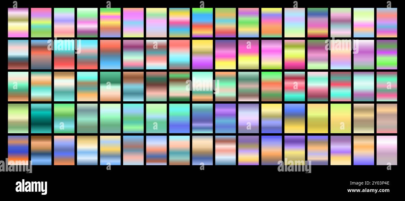 Colorful Web Gradient Set Stock Vector