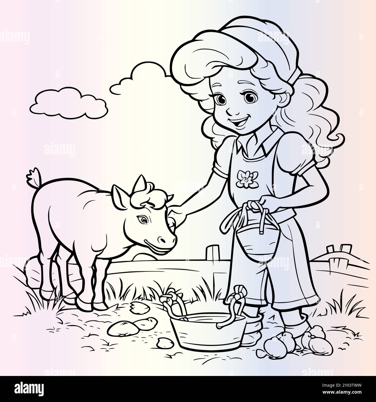 Kids Coloring Pages Drawing Pages Stock Vector Image & Art - Alamy