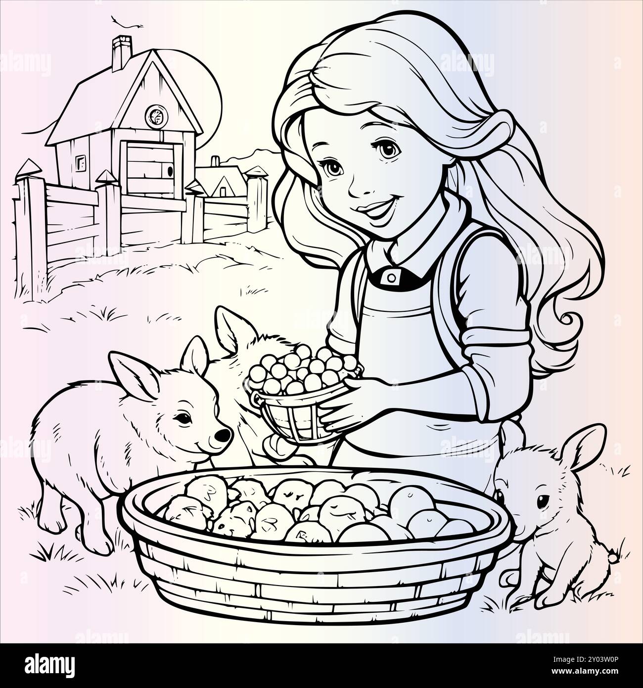 Kids Coloring Pages Drawing Pages Stock Vector