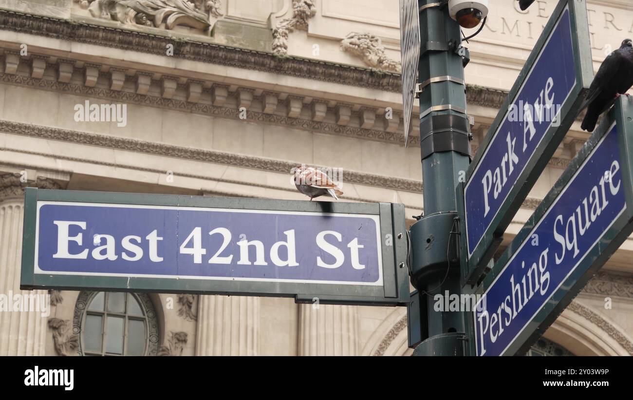 New York City Grand Central Terminal, 42 street, Park Avenue, Pershing ...