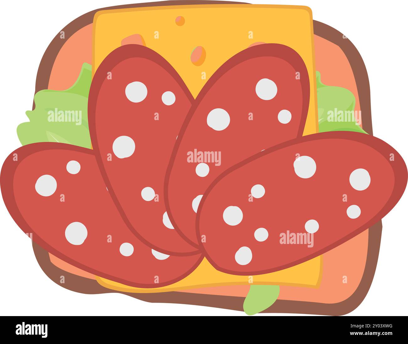 Bruschetta top view Stock Vector Images - Alamy