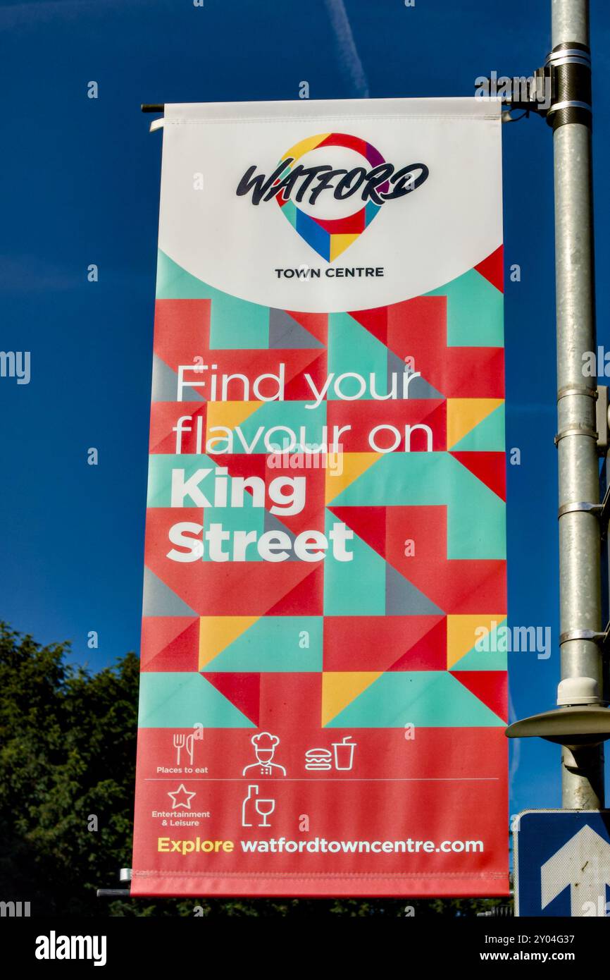 Find Your Flavour On King Street Banner, Watford, Hertfordshire ...