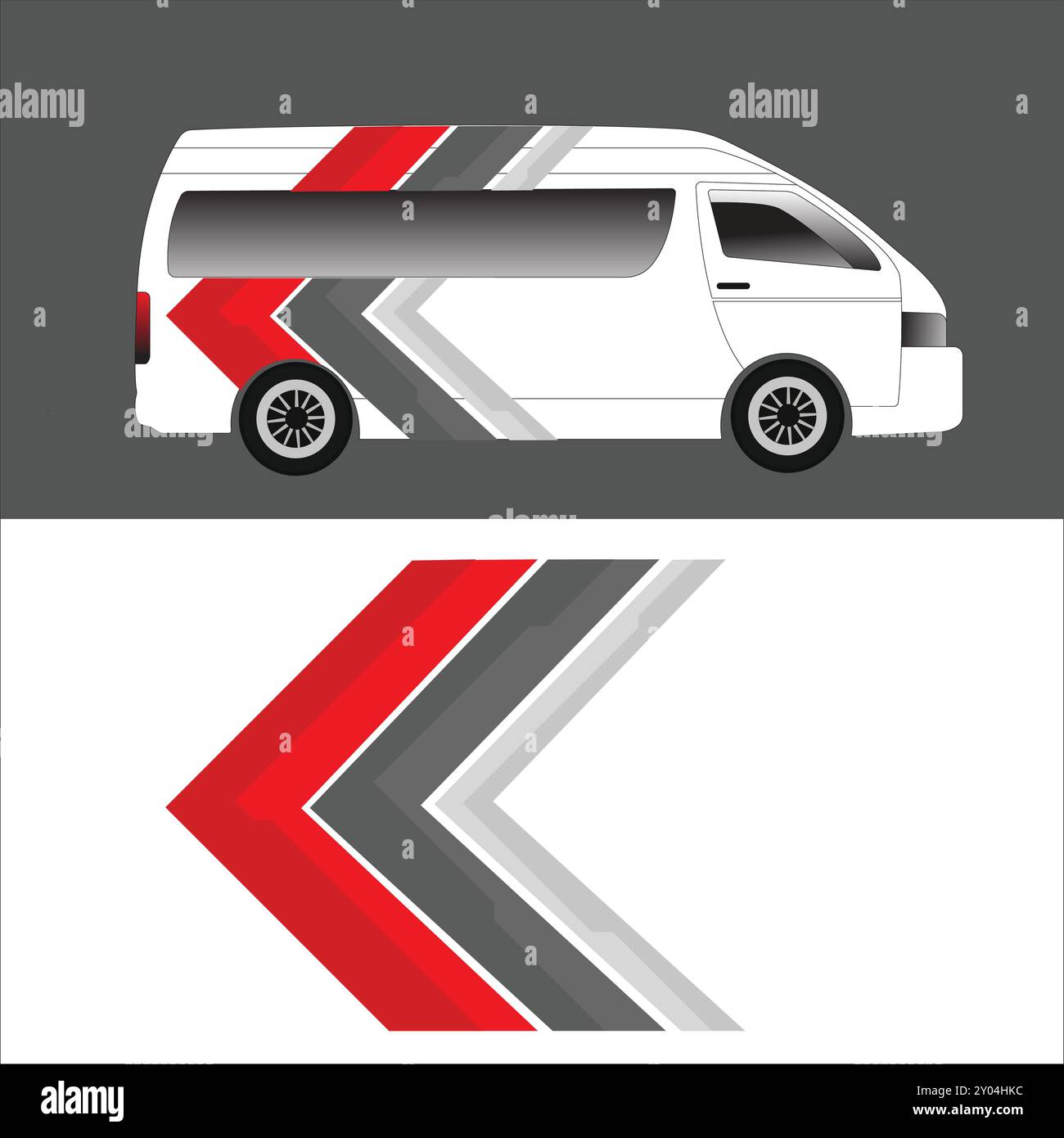 mini bus car body wrap design vector Stock Vector Image & Art - Alamy