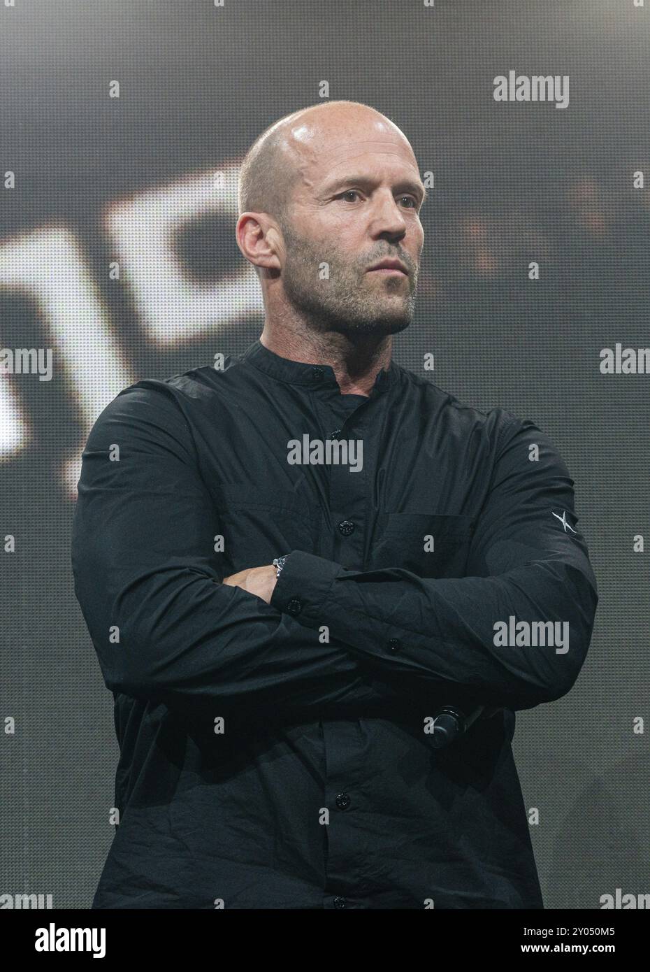 COLOGNE, GERMANY, JUN 28th 2019: Jason Statham (*1967, English actor, film producer, martial artist and former diver), world premiere of the final mov Stock Photo