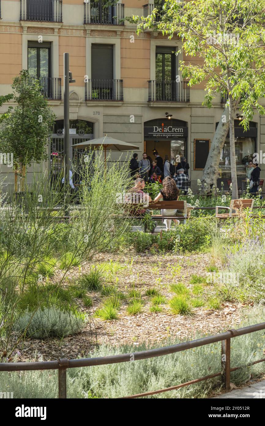 Eixample Block The Eixample superblock, car-free and pedestrianised area in the centre ...