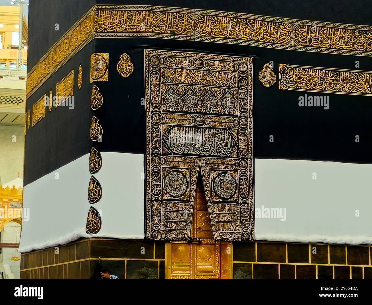 Mecca Saudi Arabia June 12 2024 The Golden Door Of The Holy Kaaba In 