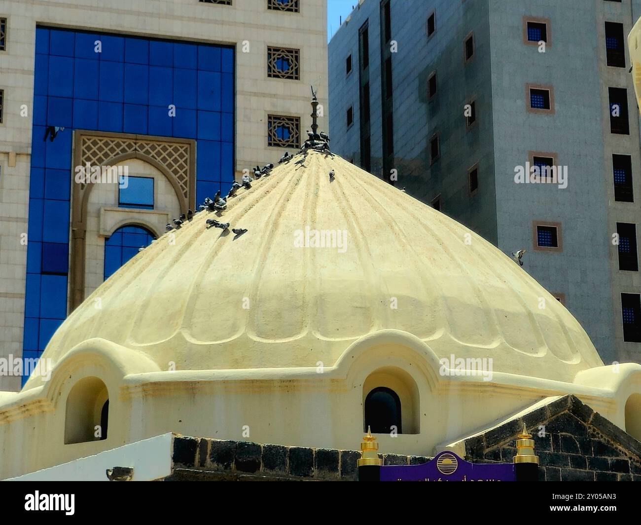The dome of The Abu Bakr Mosque, Masjid Abo Bakr AsSiddiq, one of the oldest mosques in Madinah