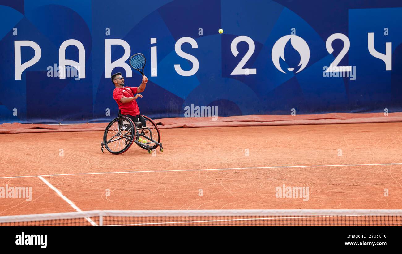 Paris 2024 Paralympic wheelchair tennis event, 31.08.24 in Paris. Ugur ...