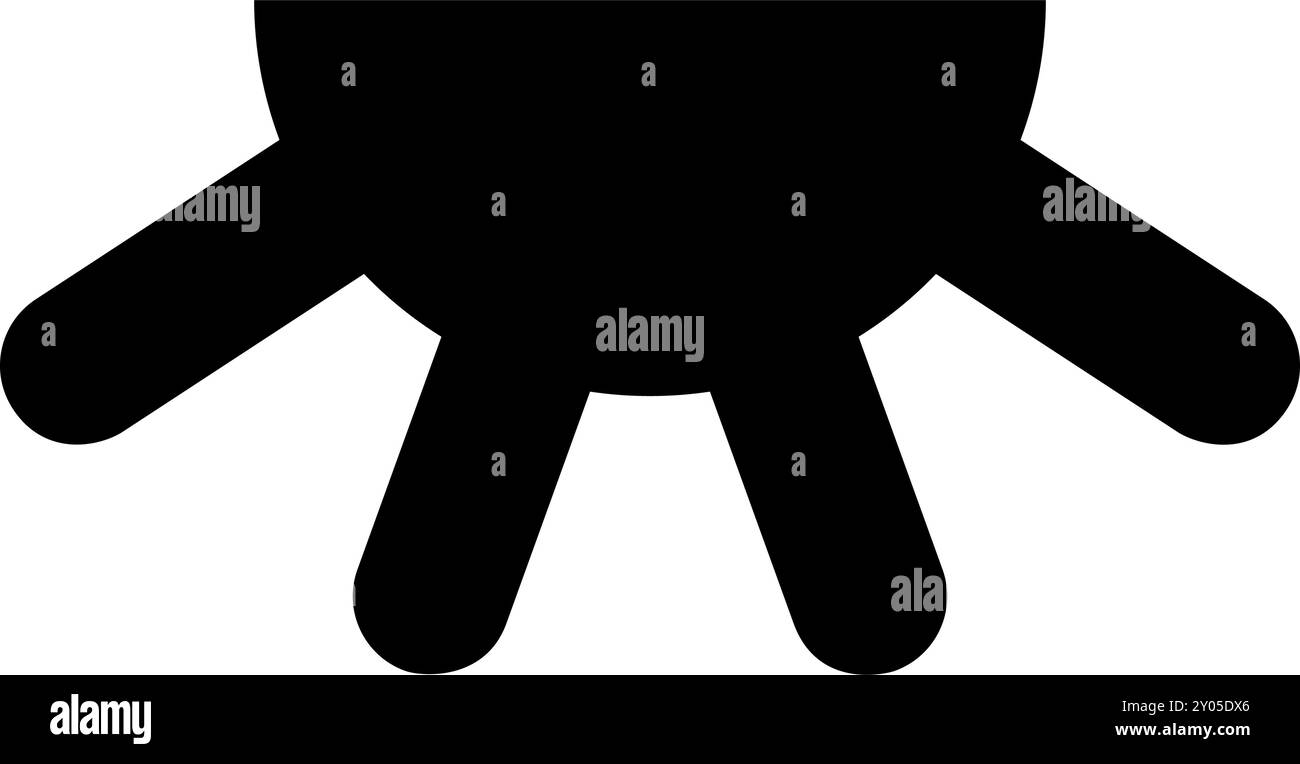 Cow's udder icon black color vector illustration image flat style