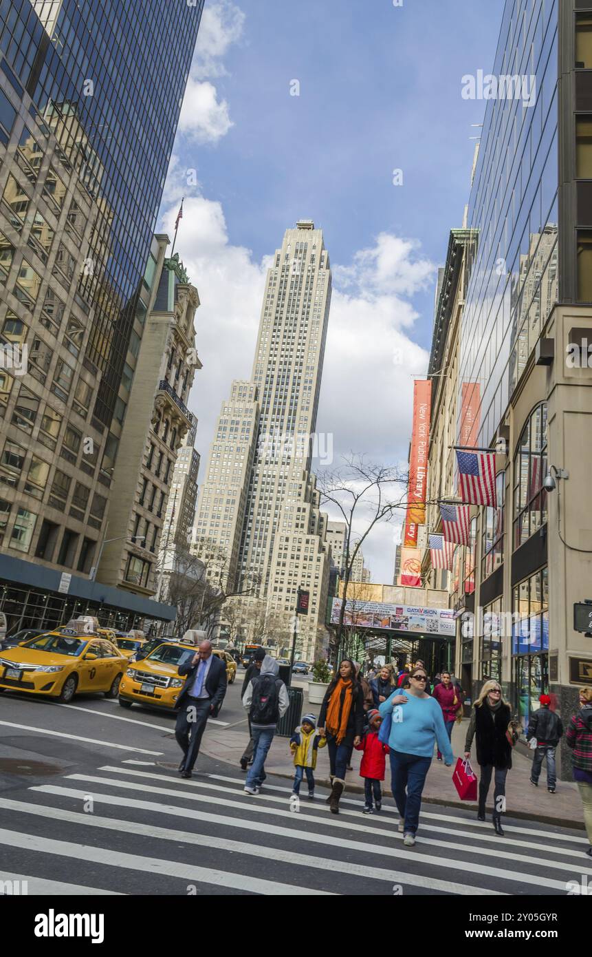 New York 5th Avenue Stock Photo