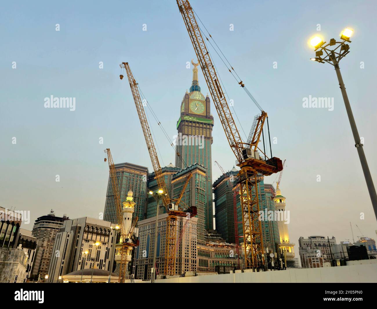Mecca, Saudi Arabia, June 4 2024: The Clock Towers near Kaaba, a ...