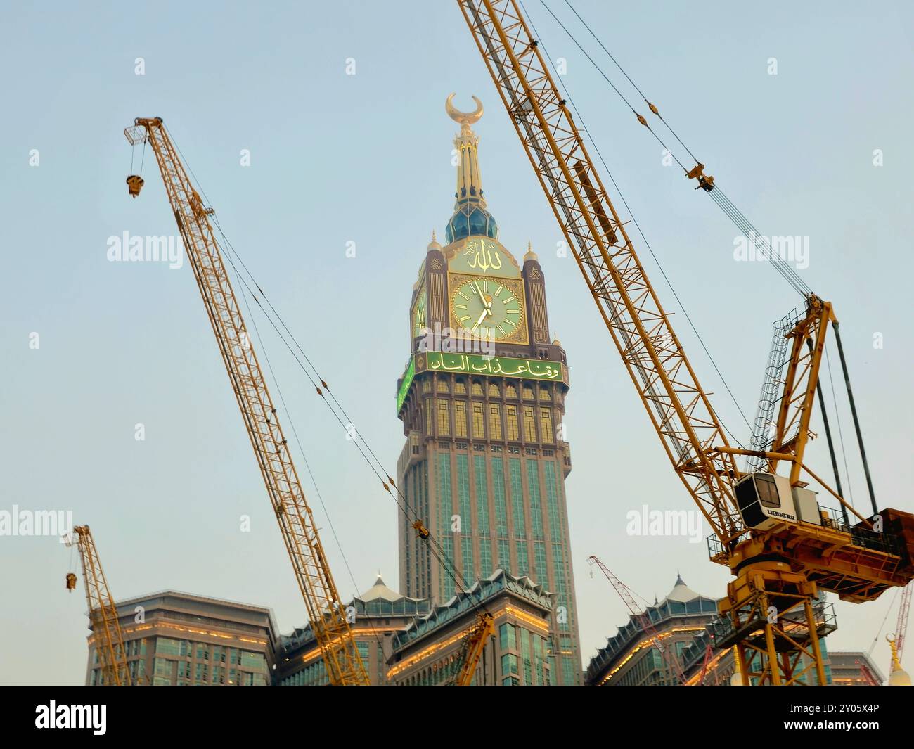Mecca, Saudi Arabia, June 4 2024: The Clock Towers near Kaaba, a ...