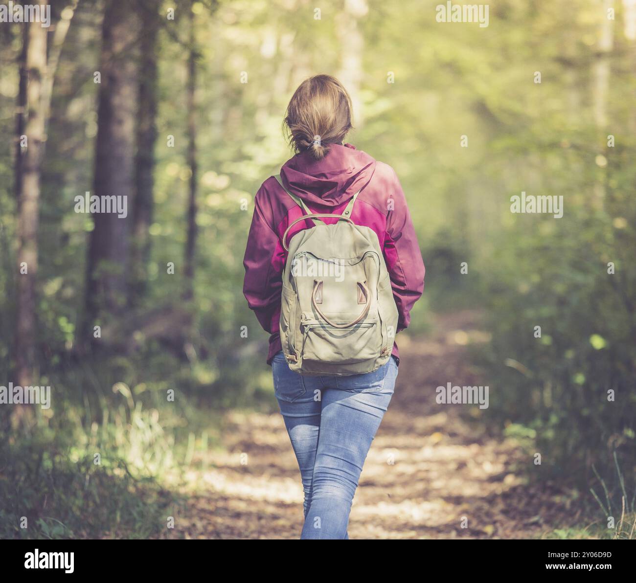 Woman walks through open air hi-res stock photography and images - Alamy
