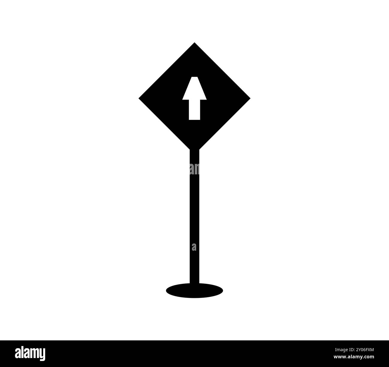 Road sign icon illustrated in vector on white background Stock Photo ...