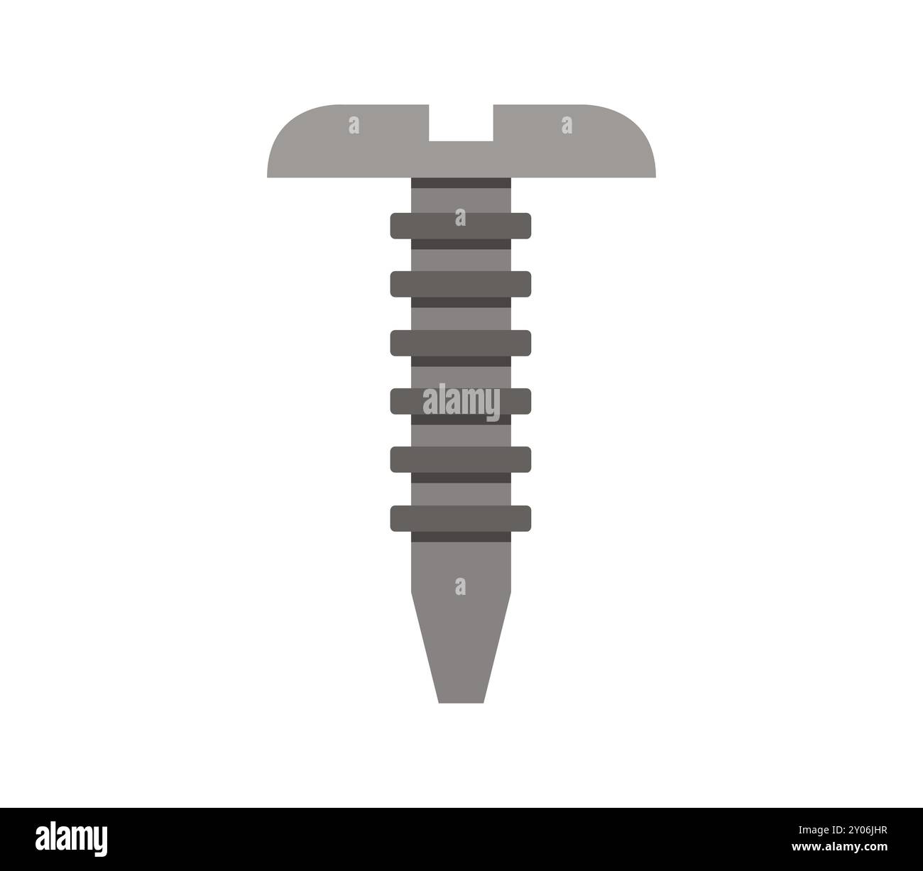 Screw icon illustrated in vector on white background Stock Photo - Alamy