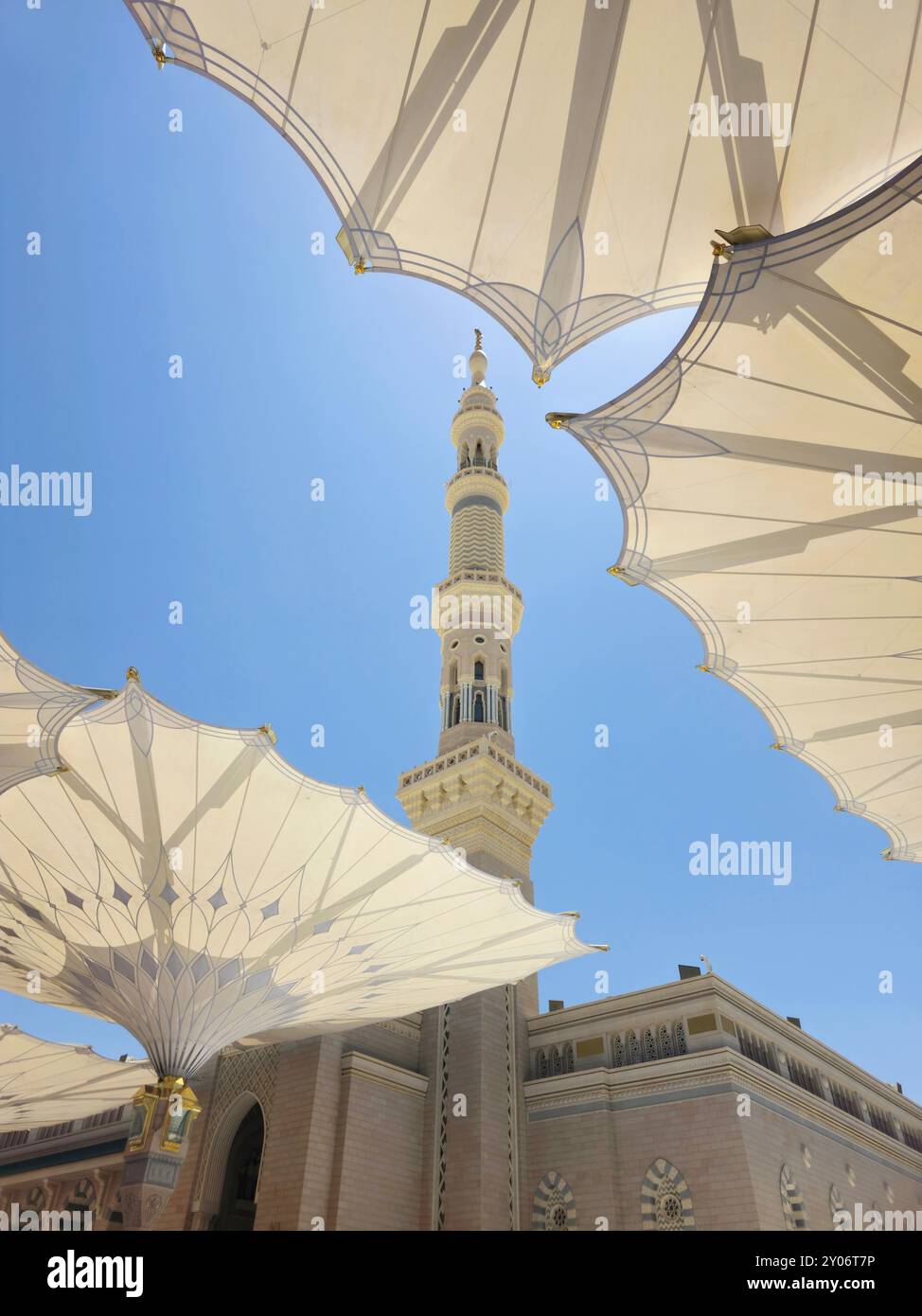 The Exterior of The Prophet's Mosque or Al Masjid Al Nabawi, a major ...