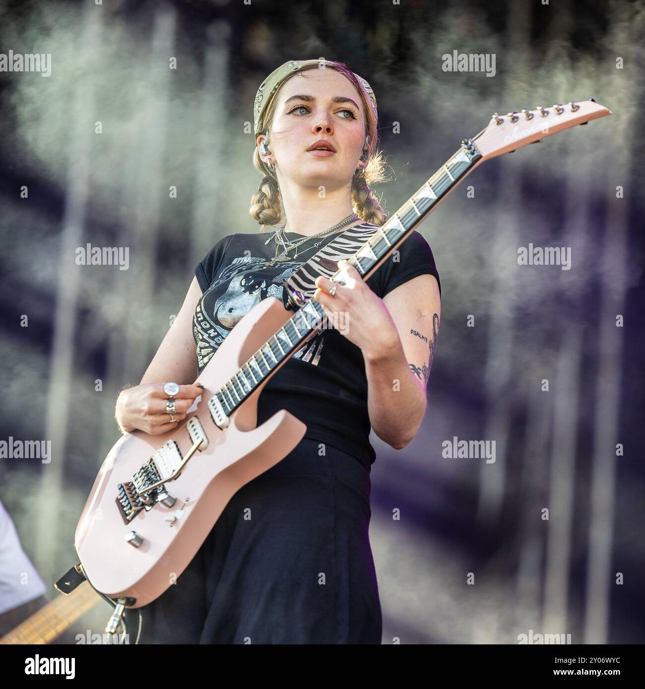 Meg Mills of Turnstile performing live in Oslo, Norway Stock Photo