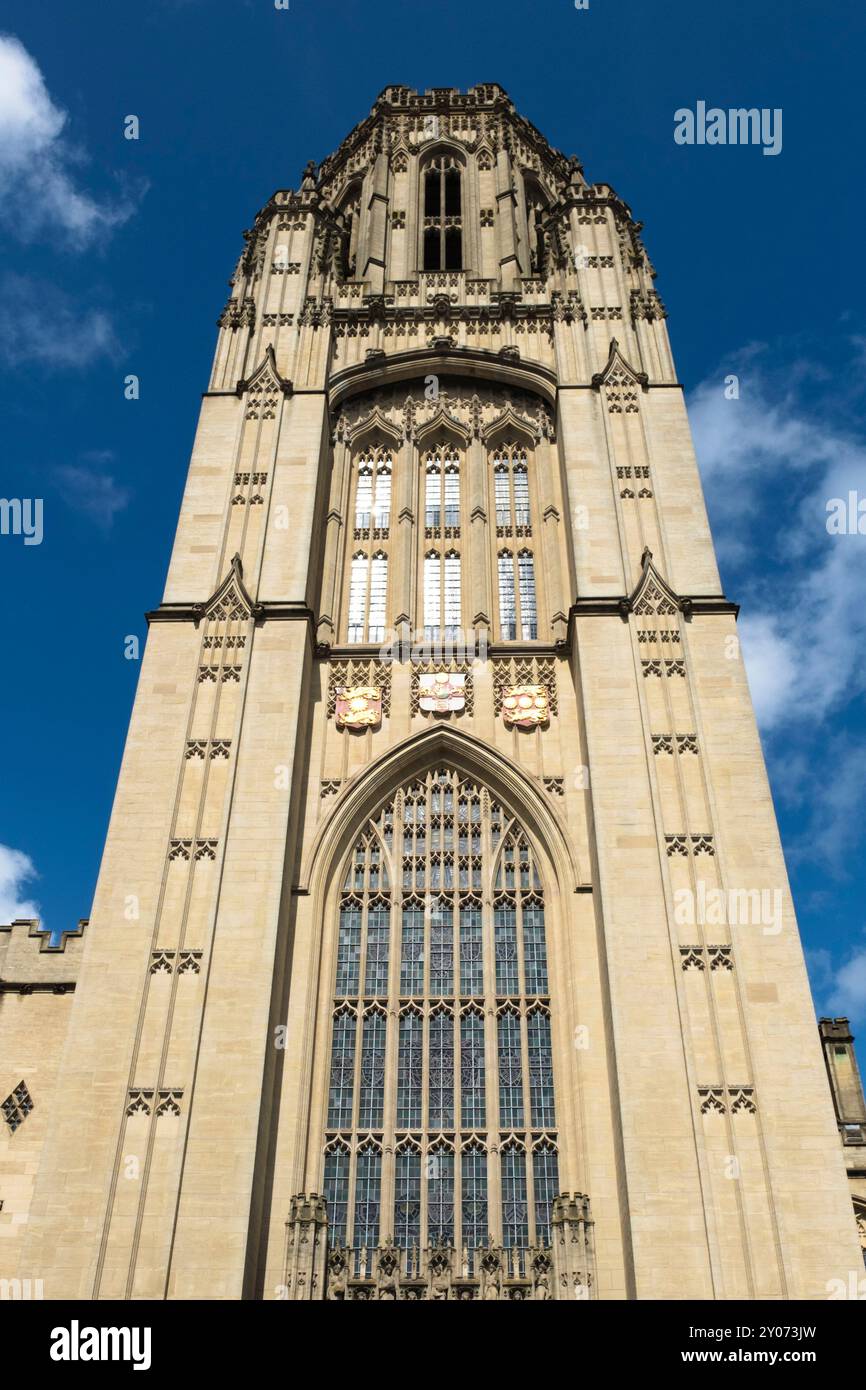 Bristol University, the wills memorial building at the top of Park Street Bristol UK Stock Photo