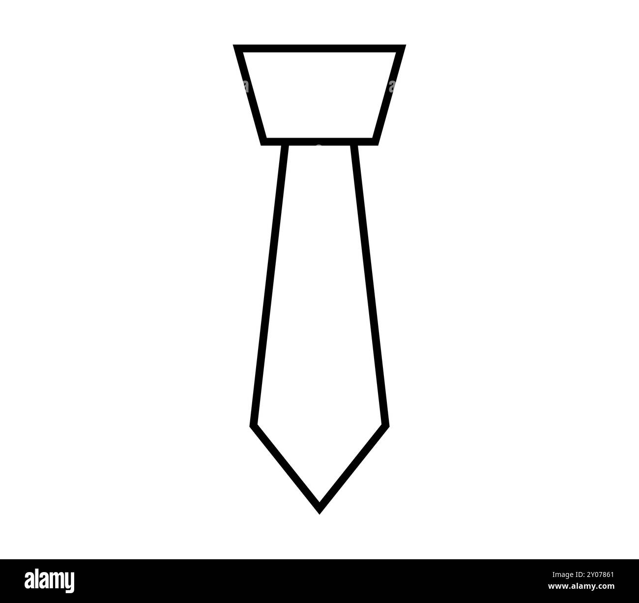 Tie icon illustrated in vector on white background Stock Photo