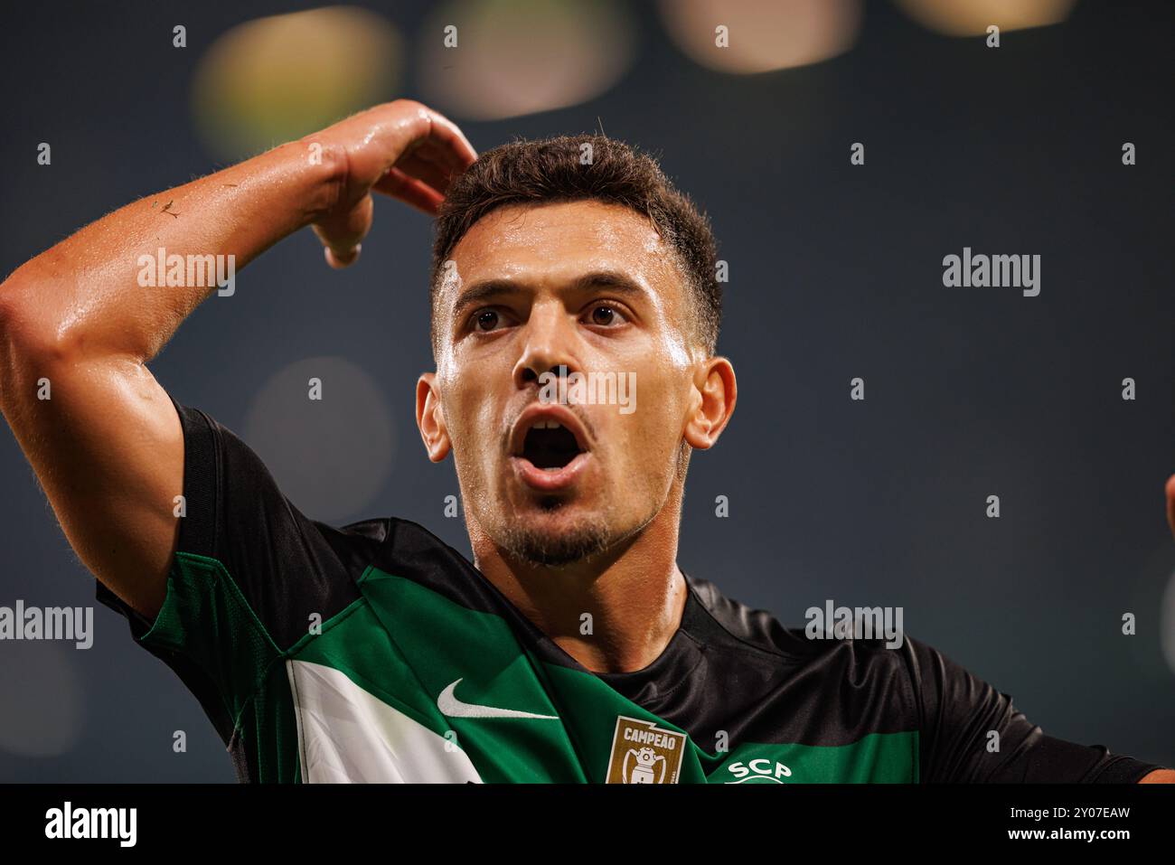 Pedro Goncalves  during Liga Portugal game between teams of Sporting CP and FC Porto  at Estadio Jose Alvalade (Maciej Rogowski) Stock Photo