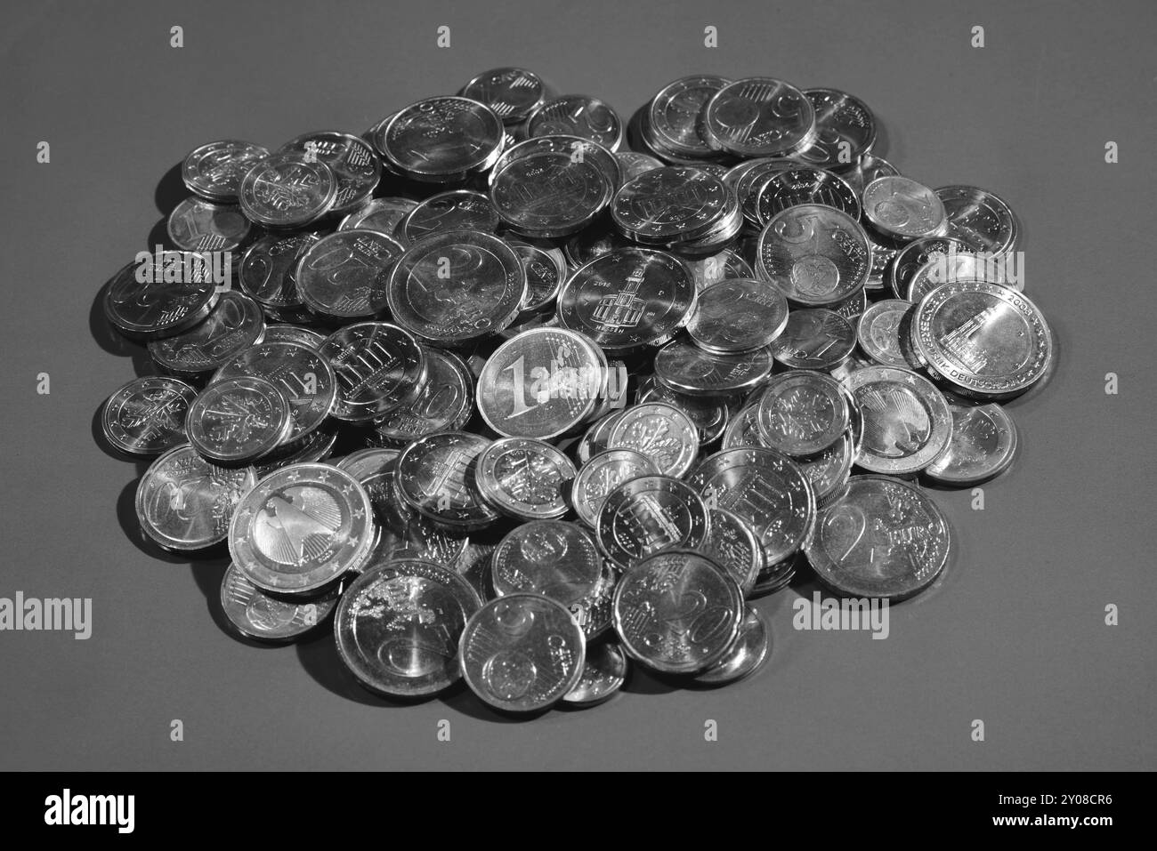 Euro coin germany Black and White Stock Photos & Images - Alamy