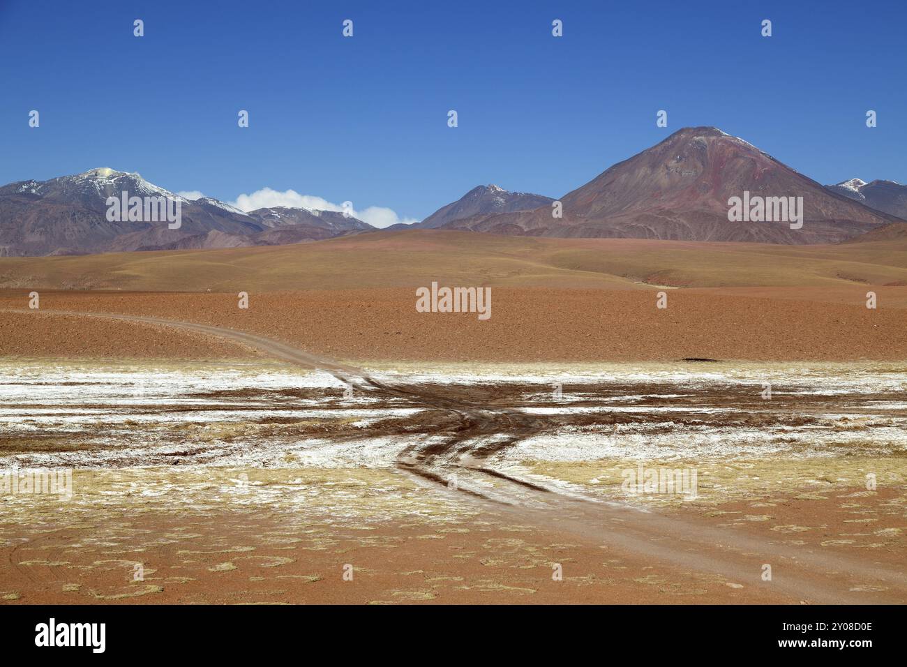 Mountain panorama in the Atacama Desert in Chile near San Pedro de ...