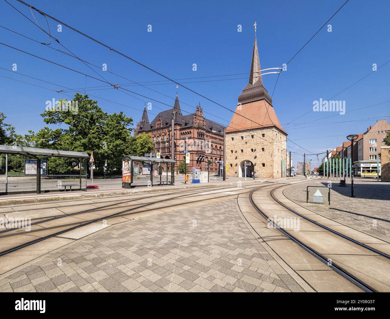 Stone Gate Rostock The stone gate in the Hanseatic city of Rostock Stock Photo - Alamy