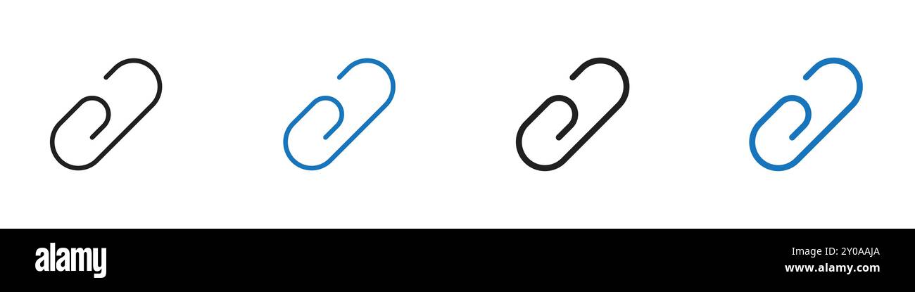 Link icon linear vector graphics sign or symbol set for web app ui Stock Vector