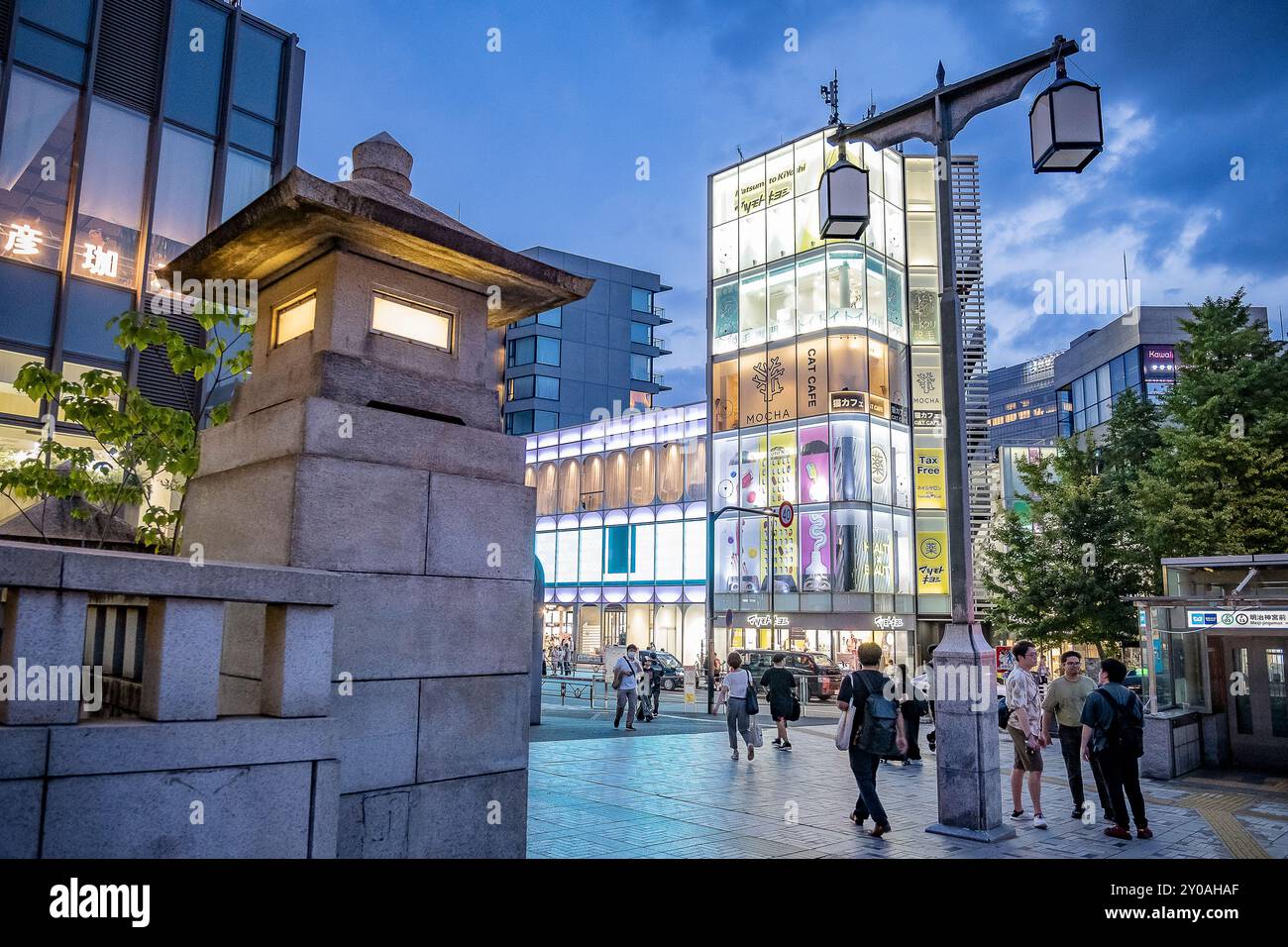 Jingu Bashi or Shrine Bridge in Harajuku, Tokyo, Japan Stock Photo