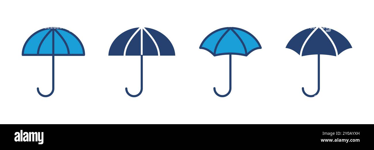 Umbrella icon vector. umbrella sign icon Stock Vector