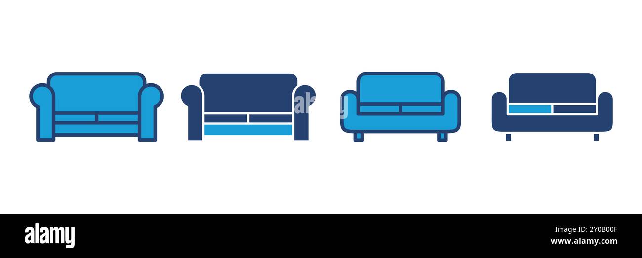 Sofa icon vector. sofa icon illustration Stock Vector