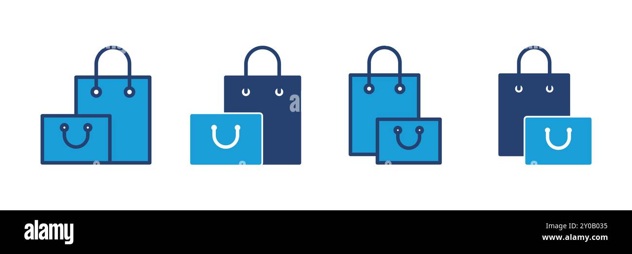 Shopping bag icon vector. shopping icon vector Stock Vector