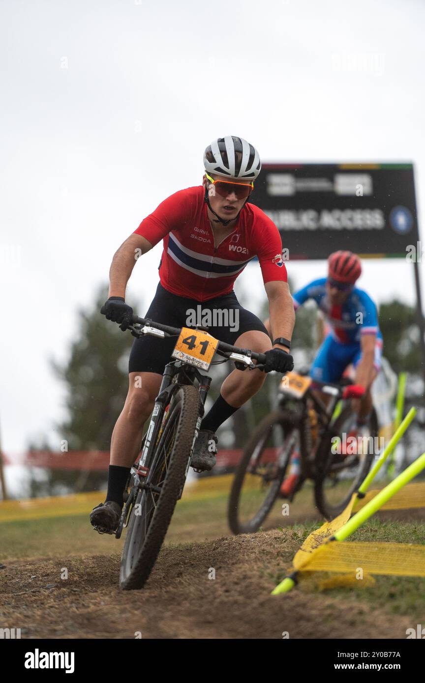 Pal Arinsal, Andorra September 1 2024 Martin Farstadvoll of Norway