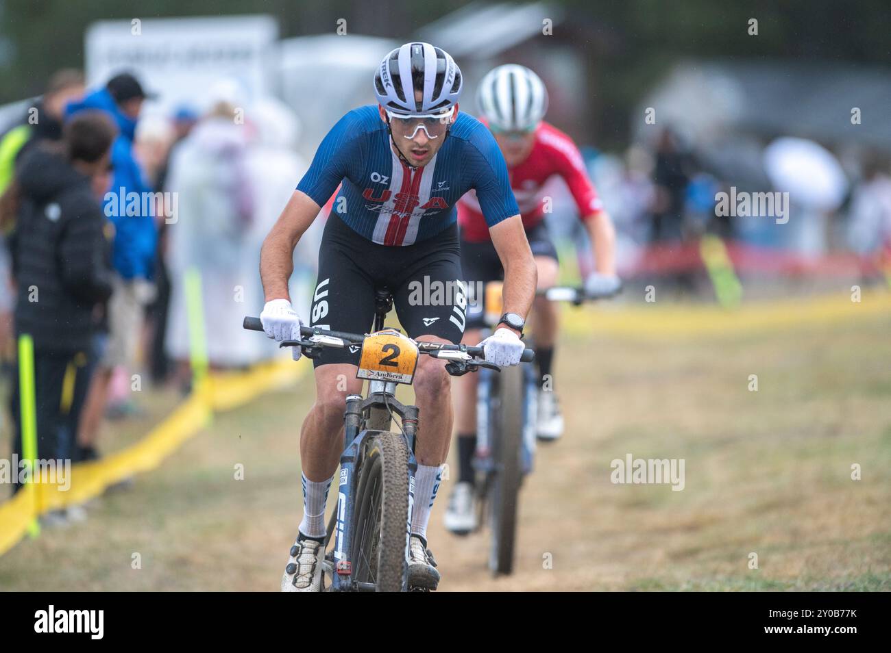 Pal Arinsal, Andorra September 1 2024 Riley Amos of USA in the UCI