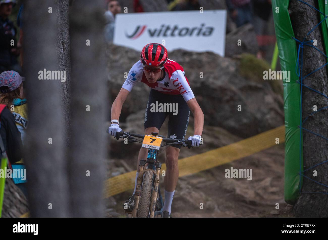 Pal Arinsal, Andorra September 1 2024 Finn Treudler of Switzerland