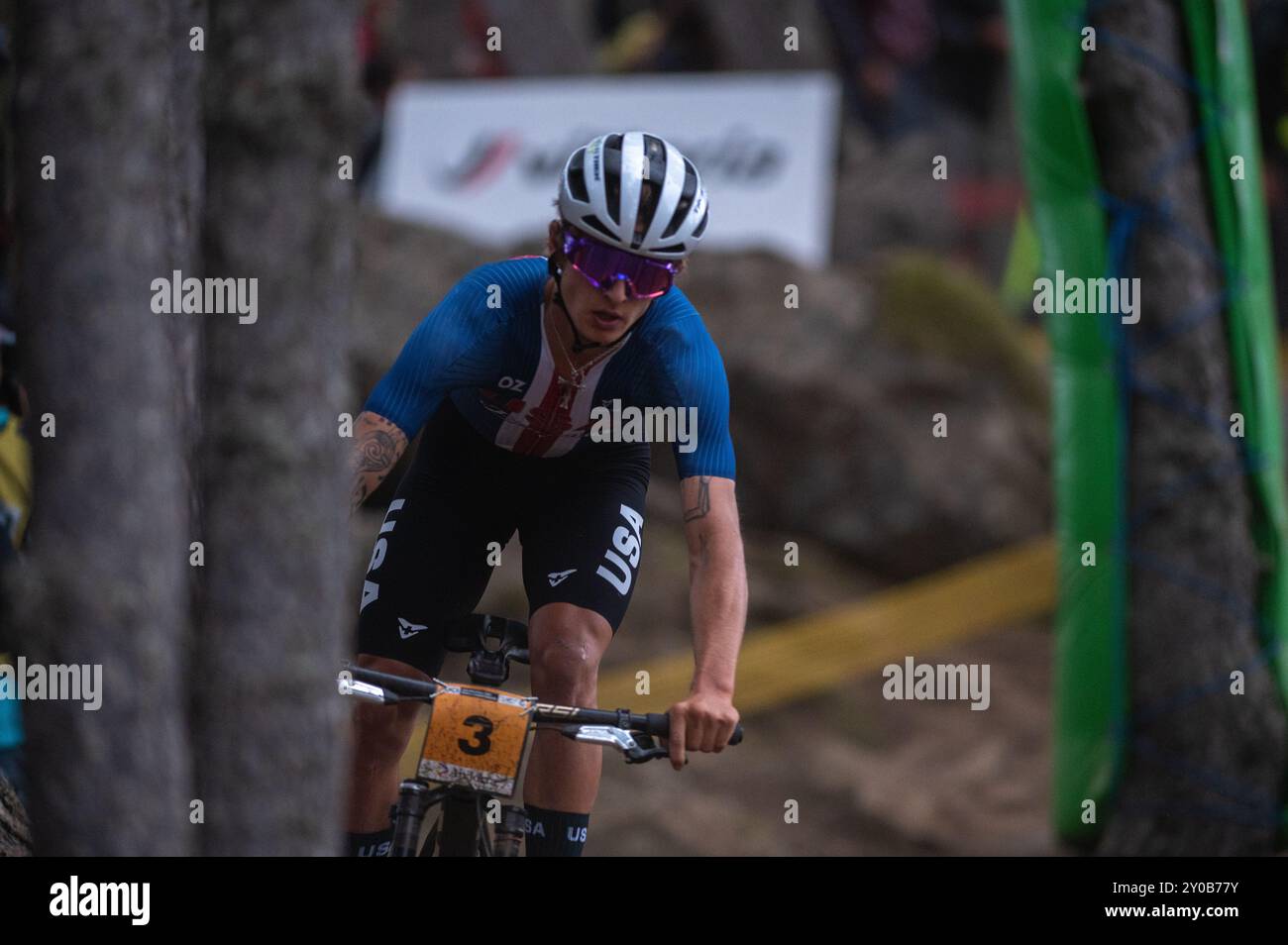 Pal Arinsal, Andorra September 1 2024 Bjorn Riley of USA in the UCI