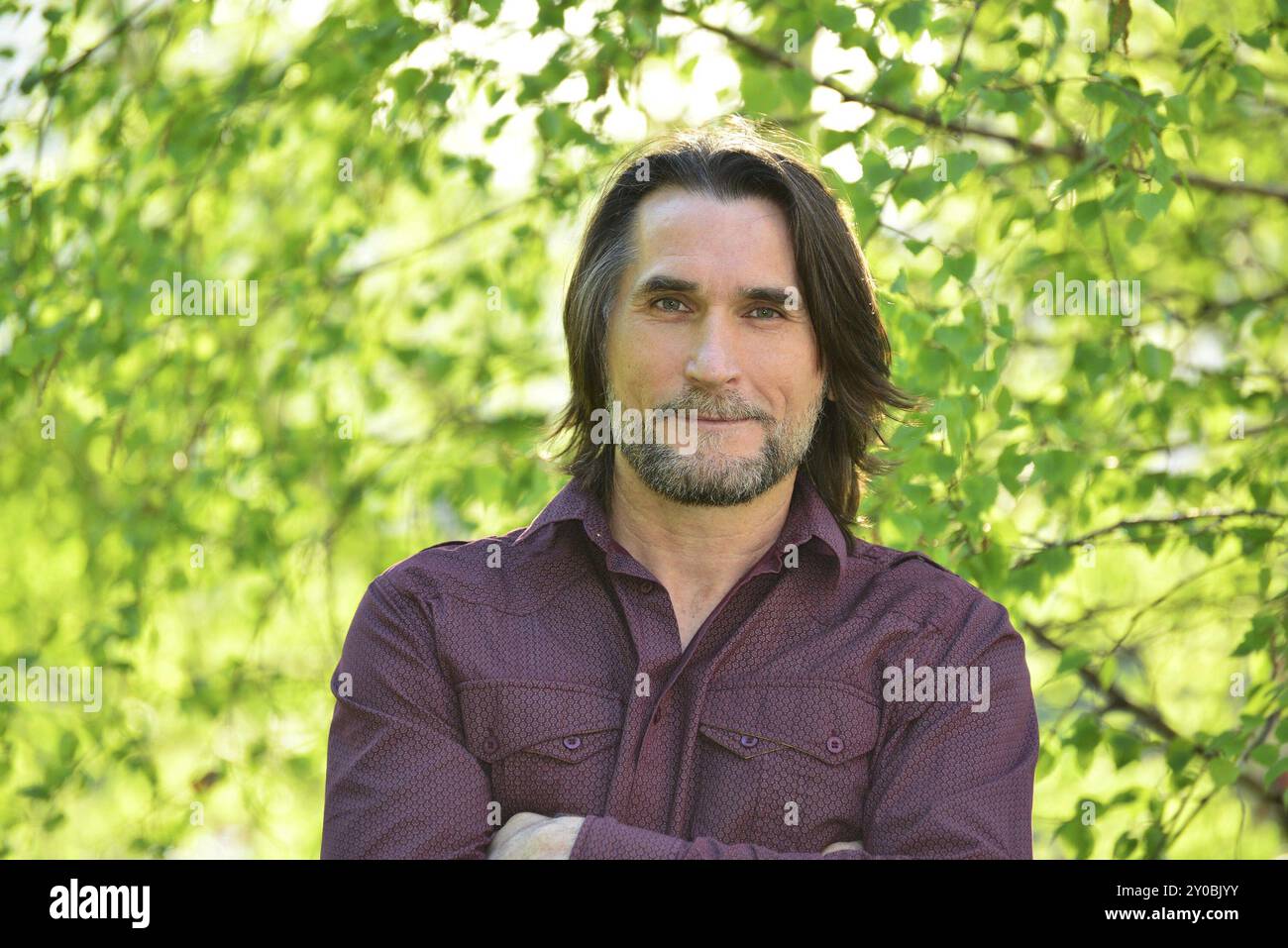 Cropped view middle aged man hi-res stock photography and images - Alamy