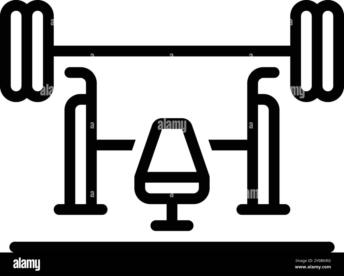 Icon for bench, gym Stock Vector Image & Art - Alamy