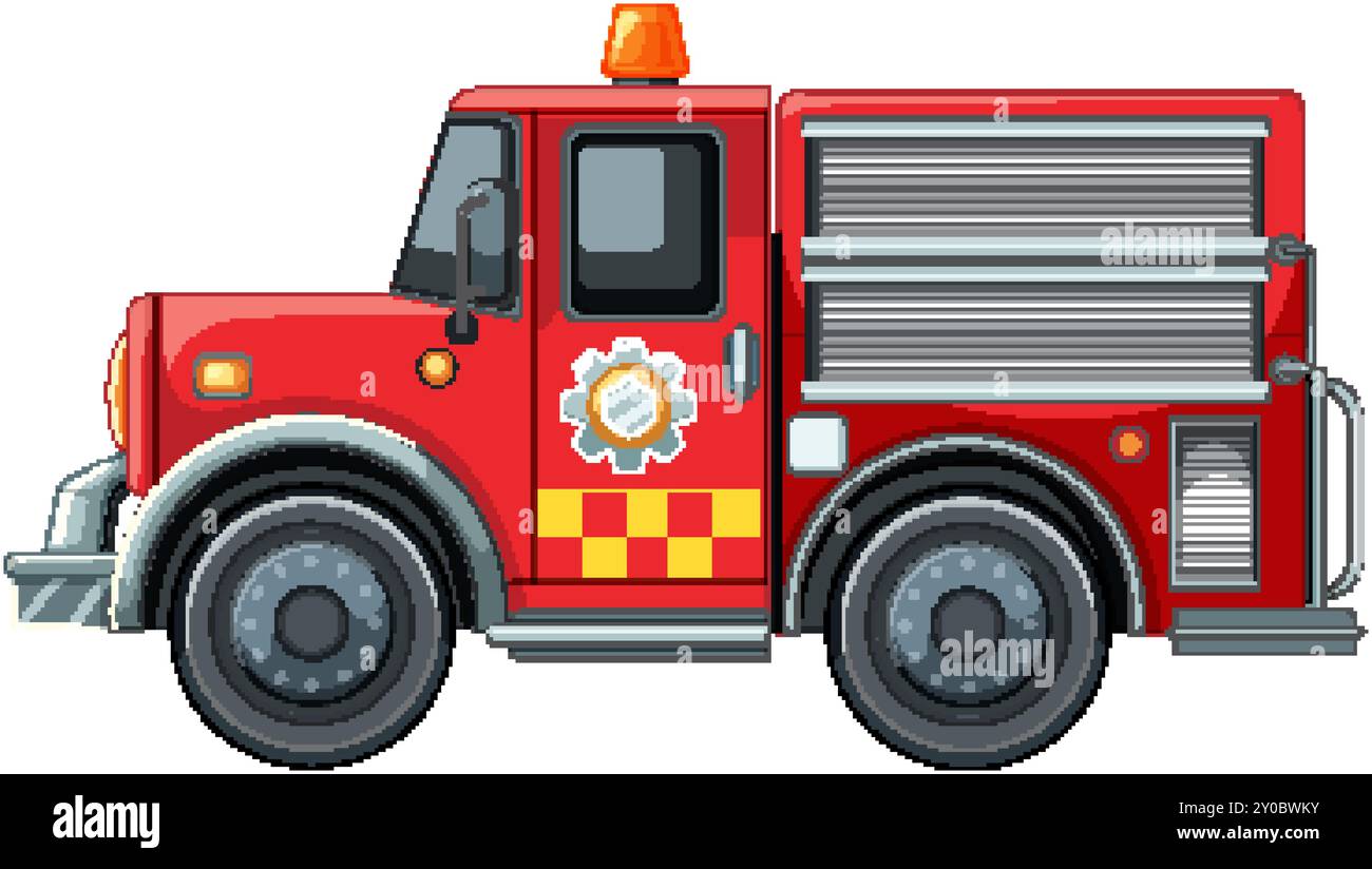 Detailed vector image of a fire truck Stock Vector Image & Art - Alamy