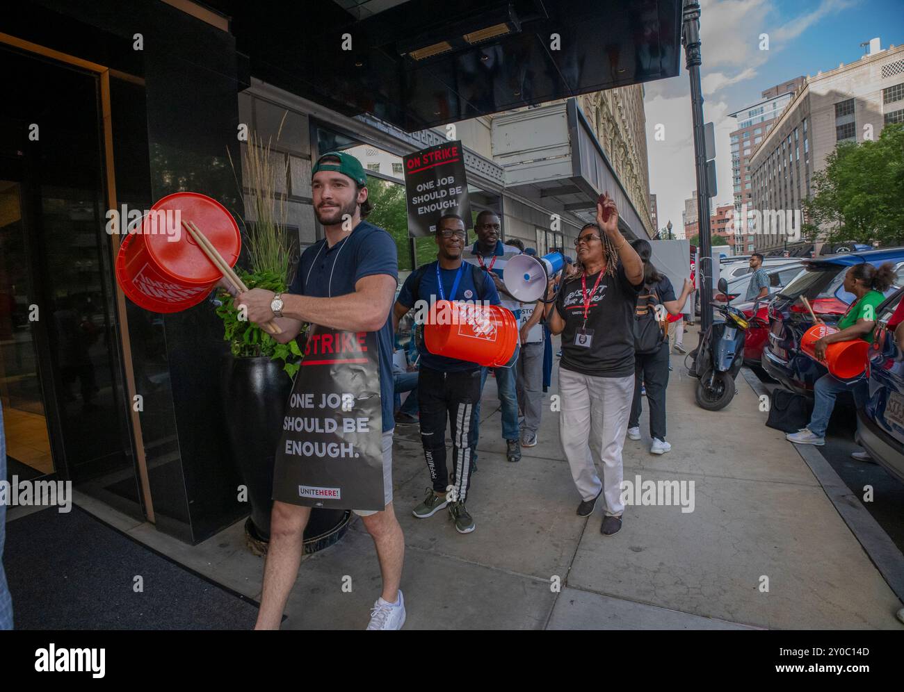 Boston Strike Unite here local 26 hi-res stock photography and images - Alamy