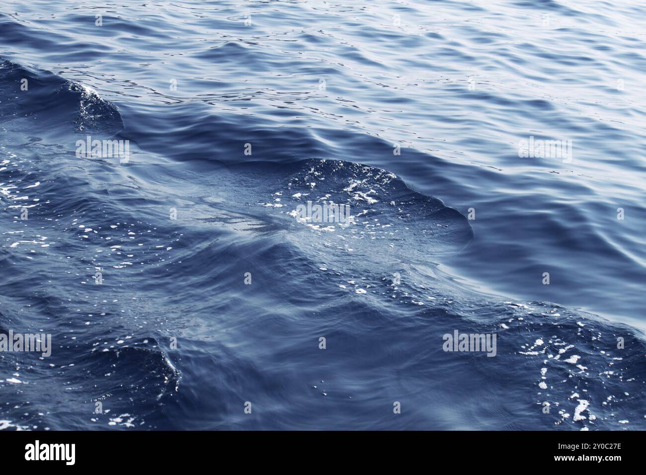 Blue sea wave water background Stock Photo - Alamy