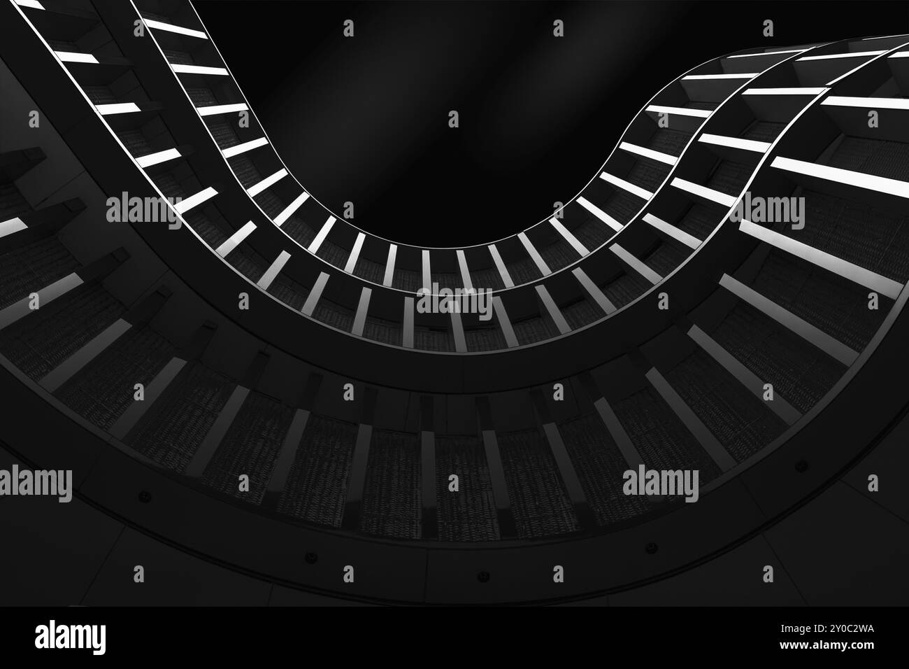 Detail modern architecture as fineart in black and white Stock Photo ...