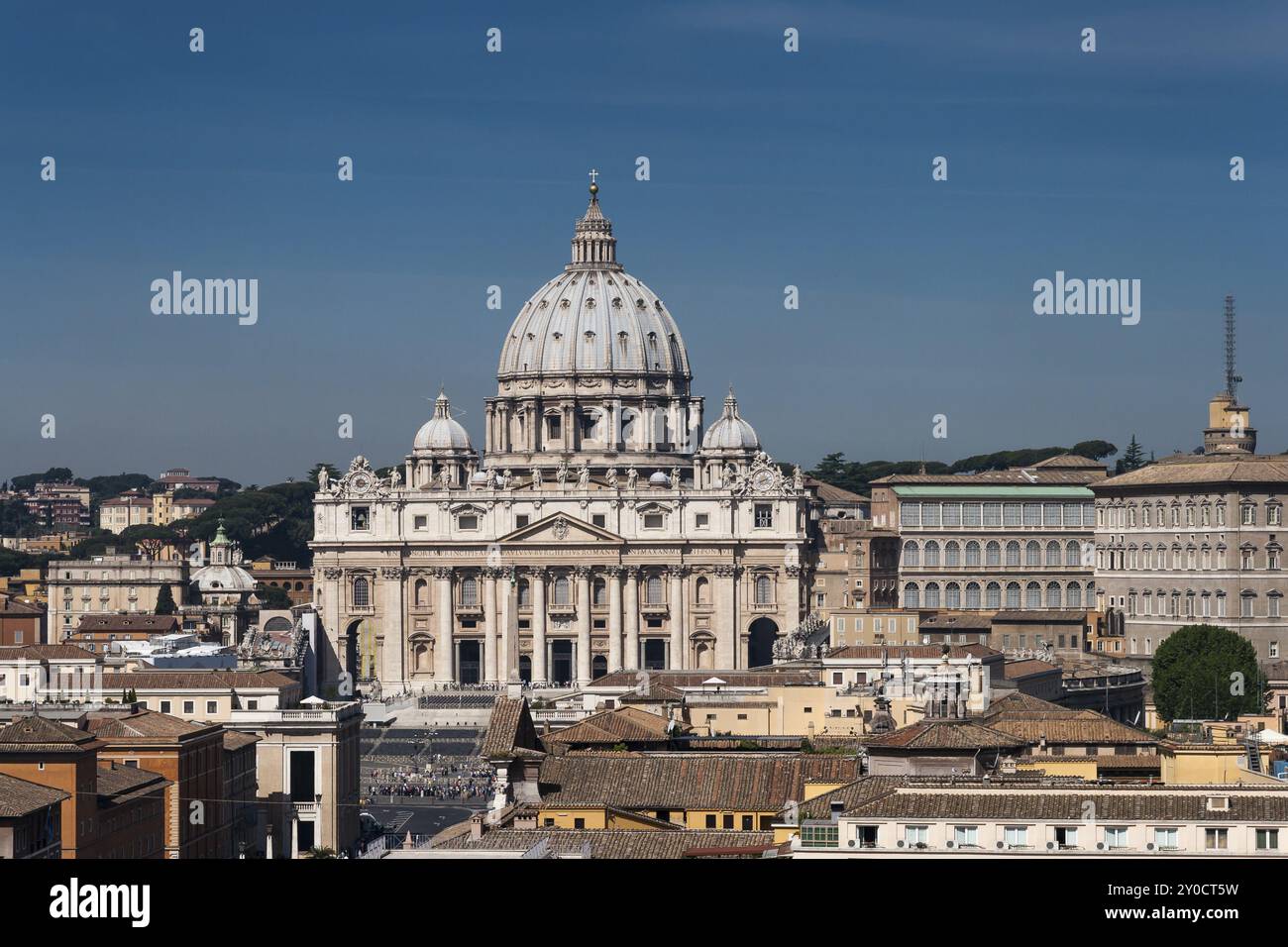 View of St Peter's Basilica in Rome Stock Photo - Alamy