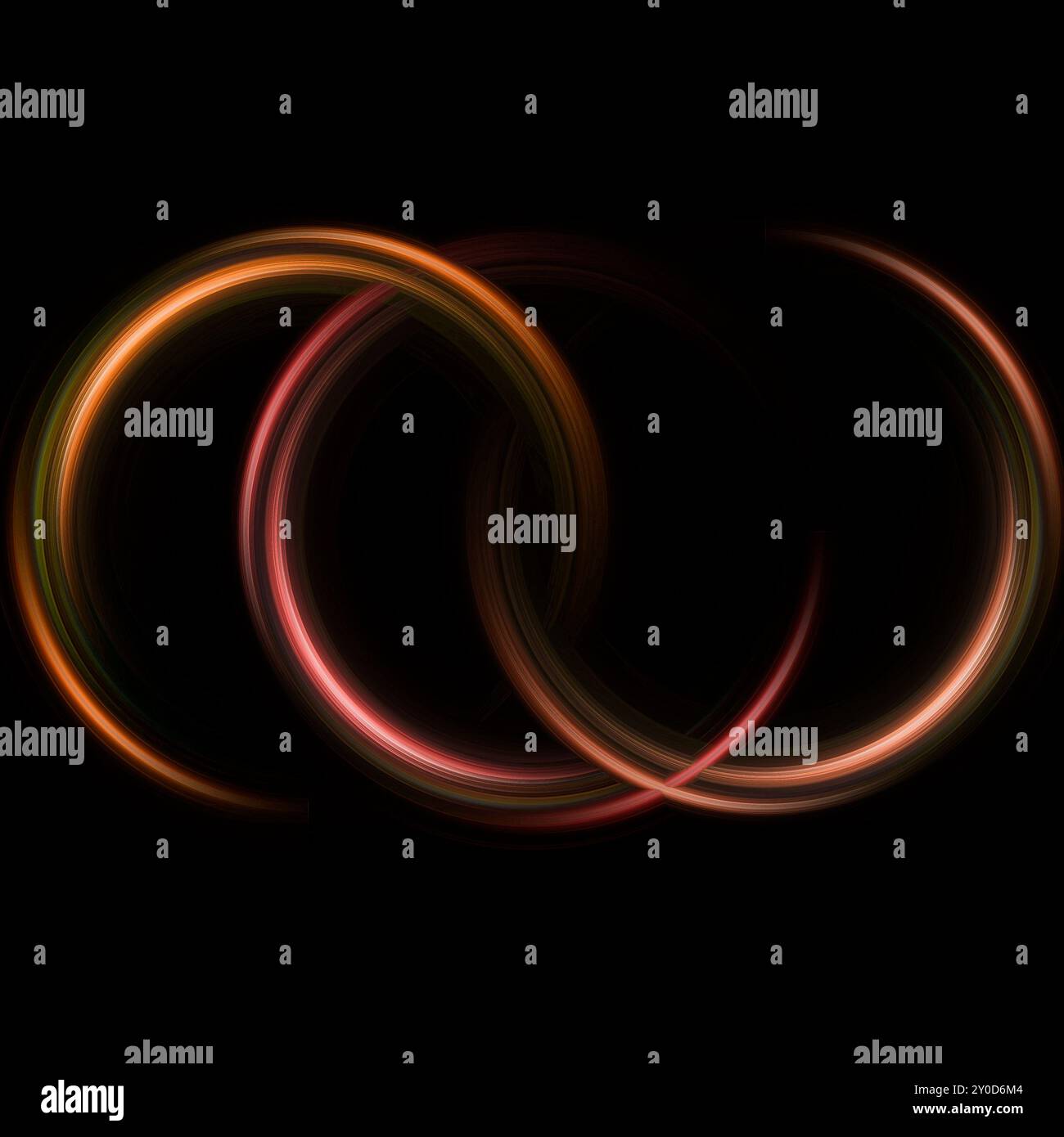 Background of red and yellow circles Stock Photo