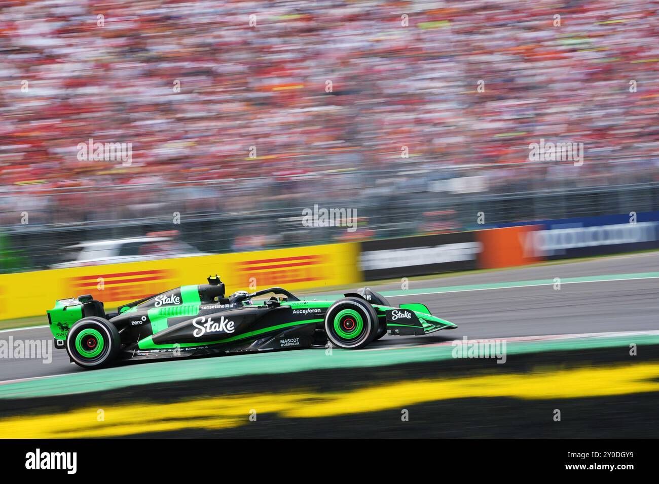 Monza, Italy. 1st Sep, 2024. Kick Sauber's Chinese driver Zhou Guanyu ...