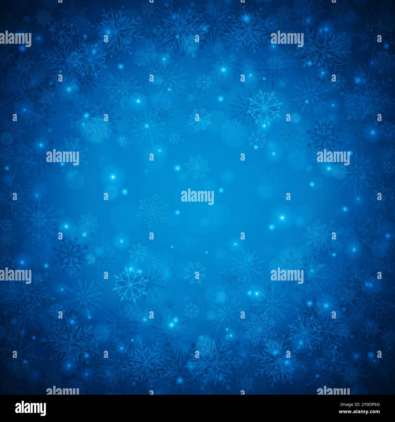 Christmas background snowflakes with lights vector illustration Stock ...