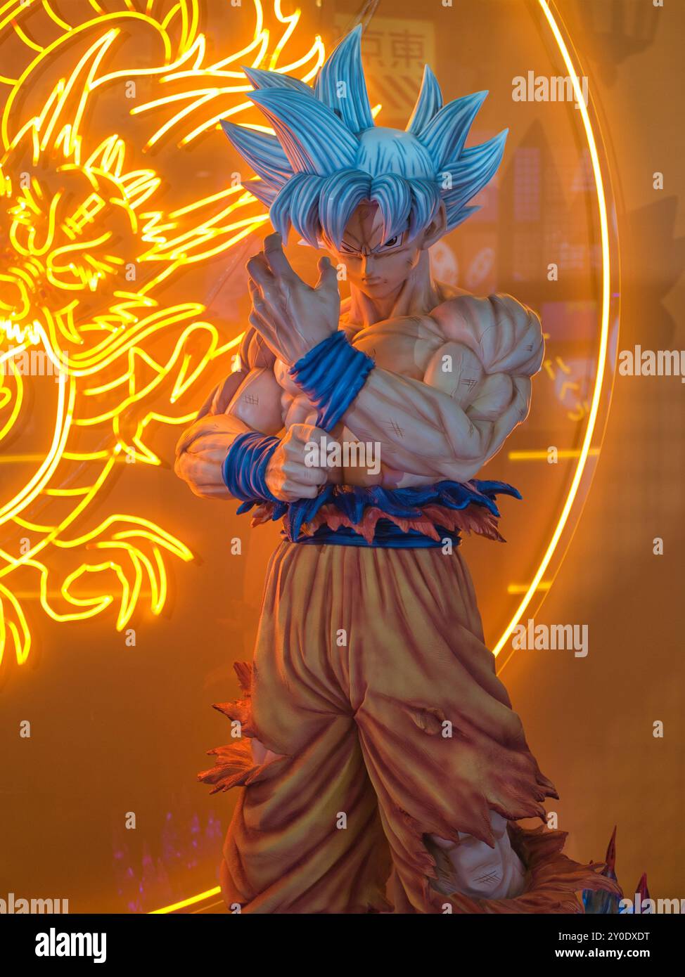 dragon ball and anime figure Stock Photo